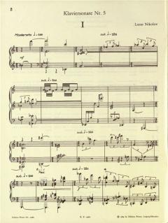 Sonate 5 für Klavier von Lazar Nikolov im Alle Noten Shop kaufen
