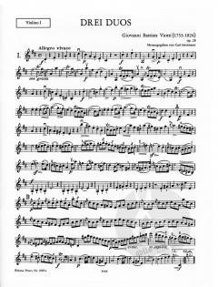 3 Duos op. 29 von Giovanni Battista Viotti für 2 Violinen im Alle Noten Shop kaufen (Stimmensatz)