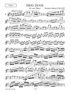 3 Duos op. 80 von Friedrich Kuhlau für 2 Flöten im Alle Noten Shop kaufen