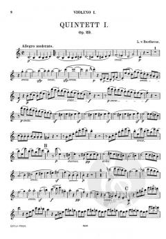 Sämtliche Streichquintette op. 4, 29, 104, 137 von Ludwig van Beethoven im Alle Noten Shop kaufen (Stimmensatz)