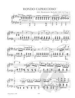 Rondo capriccioso E-Dur op. 14 von Felix Mendelssohn Bartholdy 