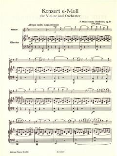 Konzert e-moll op. 64 von Felix Mendelssohn Bartholdy für Violine und Orchester (1844) im Alle Noten Shop kaufen