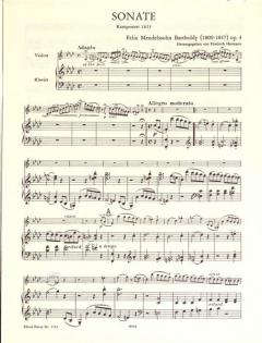 Sonate f-moll op. 4 von Felix Mendelssohn Bartholdy 