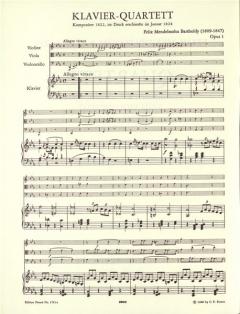 Klavierquartett Nr. 1 c-Moll op. 1 (Felix Mendelssohn Bartholdy) 