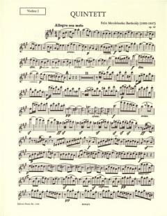 Streichquintette von Felix Mendelssohn Bartholdy im Alle Noten Shop kaufen (Stimmensatz)