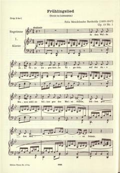 Lieder von Felix Mendelssohn Bartholdy 