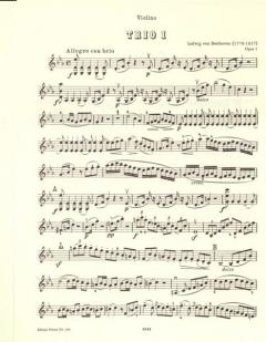 Trios op. 3, 8, 9, 25 von Ludwig van Beethoven für Violine, Viola und Violoncello im Alle Noten Shop kaufen (Stimmensatz)