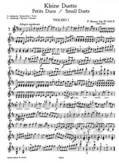 Kleine Duette op. 38 Band 2 von Jacques-Féréol Mazas 
