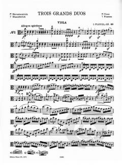 3 große Duos op. 69 von Ignaz Pleyel für Violine und Viola im Alle Noten Shop kaufen