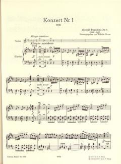 Konzert Nr. 1 D-Dur op. 6 von Niccolò Paganini 