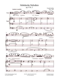 Synagogalmusik Band 7: Hebräische Melodien op. 9 Nr. 3 von Joseph Joachim 