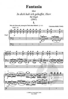 Fantasie über 'In dich hab ich gehoffet, Herr' von Christian Ridil 