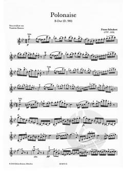 Polonaise B-Dur D 580 von Franz Schubert für Violine und Klavier im Alle Noten Shop kaufen
