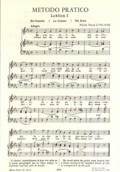 Metodo Pratico di Canto Italiano von Nicola Vaccai 
