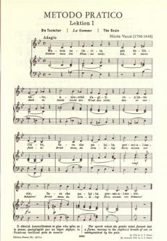 Metodo Pratico di Canto Italiano von Nicola Vaccai 