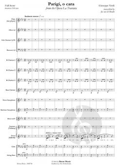 Parigi, o cara from the Opera La Traviata (Giuseppe Verdi) 