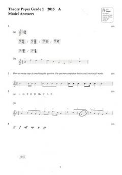 Music Theory Past Papers 2015 Model Answers, ABRSM Grade 1 