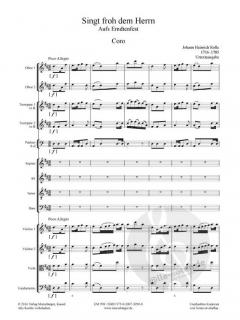 Singt froh dem Herrn von Johann Heinrich Rolle 