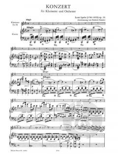 Konzert Nr. 1 c-Moll op. 26 von Louis Spohr für Klarinette und Orchester im Alle Noten Shop kaufen