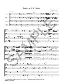 Four Sonatas For Two Violins & Continuo von William Croft im Alle Noten Shop kaufen