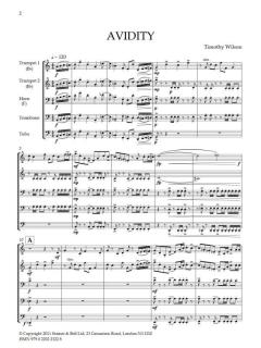 Avidity For Brass Quintet 