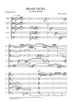 Brass Tacks For Brass Quintet (Rhian Samuel) 