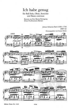 Ich habe genug von Johann Sebastian Bach 