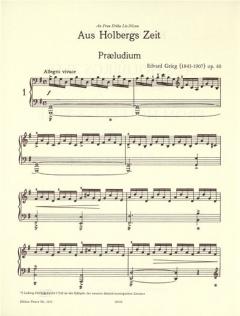 Aus Holbergs Zeit op. 40 von Edvard Grieg 