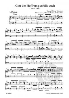 Gott der Hoffnung erfülle euch von Georg Philipp Telemann (Download) 