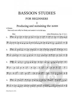 Fagott-Studien 1 op.8 Heft 1 (Julius Weissenborn) 