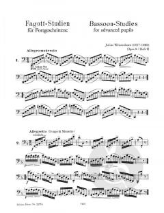 Fagott-Studien 1 op.8 Heft 2 (Julius Weissenborn) 