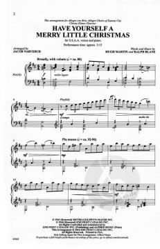 Have Yourself A Merry Little Christmas (Hugh Martin) 