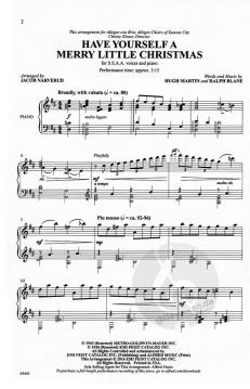 Have Yourself A Merry Little Christmas (Hugh Martin) 