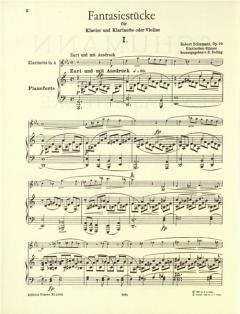 Fantasiestücke op. 73 von Robert Schumann 