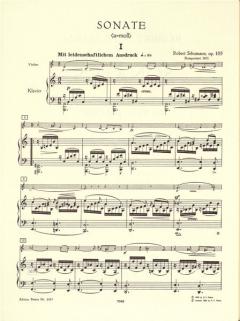 Sonaten op. 105; 121 von Robert Schumann für Violine und Klavier im Alle Noten Shop kaufen