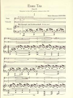 Trios op.63, op.80, op.110 (Robert Schumann) 