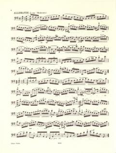 Suiten BWV 1007-1012 von Johann Sebastian Bach 