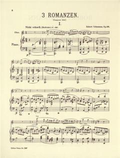 3 Romanzen op. 94 von Robert Schumann für Klarinette (Oboe / Violine) und Klavier im Alle Noten Shop kaufen