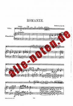 Romanzen für Violine und Orchester von Ludwig van Beethoven 