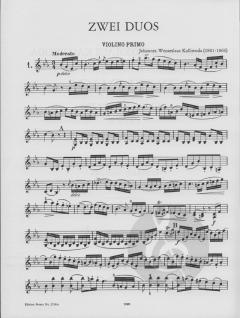 Duos concertants op. 70 von Johannes Wenzeslaus Kalliwoda 