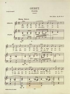 Gebet: Herr, den ich tief im Herzen trage op. 46 Nr. 1 von Ferdinand Hiller 
