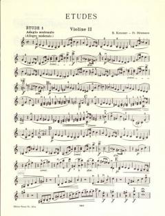 42 Etüden (Capricen) von Rodolphe Kreutzer 