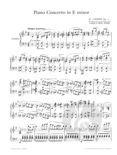 Klavierkonzert Nr. 1 in e-moll von Frédéric Chopin im Alle Noten Shop kaufen