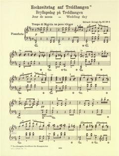 Hochzeitstag auf Troldhaugen op. 65/6 von Edvard Grieg 