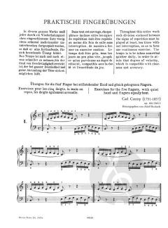 Fingerübungen für Klavier Band 1 von Carl Czerny im Alle Noten Shop kaufen
