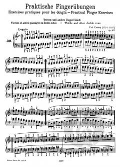 Fingerübungen für Klavier Band 2 von Carl Czerny im Alle Noten Shop kaufen