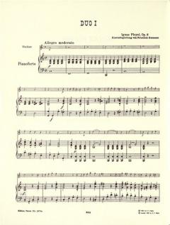6 Kleine Duos op. 8 von Ignaz Pleyel 