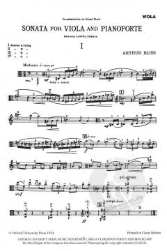 Sonata for Viola and Piano von Arthur Bliss im Alle Noten Shop kaufen