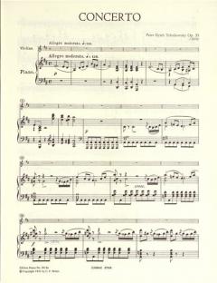 Konzert D-Dur op. 35 von Pjotr Iljitsch Tschaikowski für Violine und Orchester im Alle Noten Shop kaufen