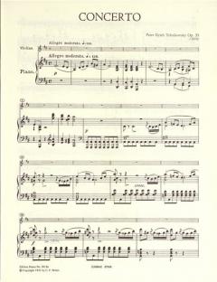 Konzert D-Dur op. 35 von Pjotr Iljitsch Tschaikowski für Violine und Orchester im Alle Noten Shop kaufen